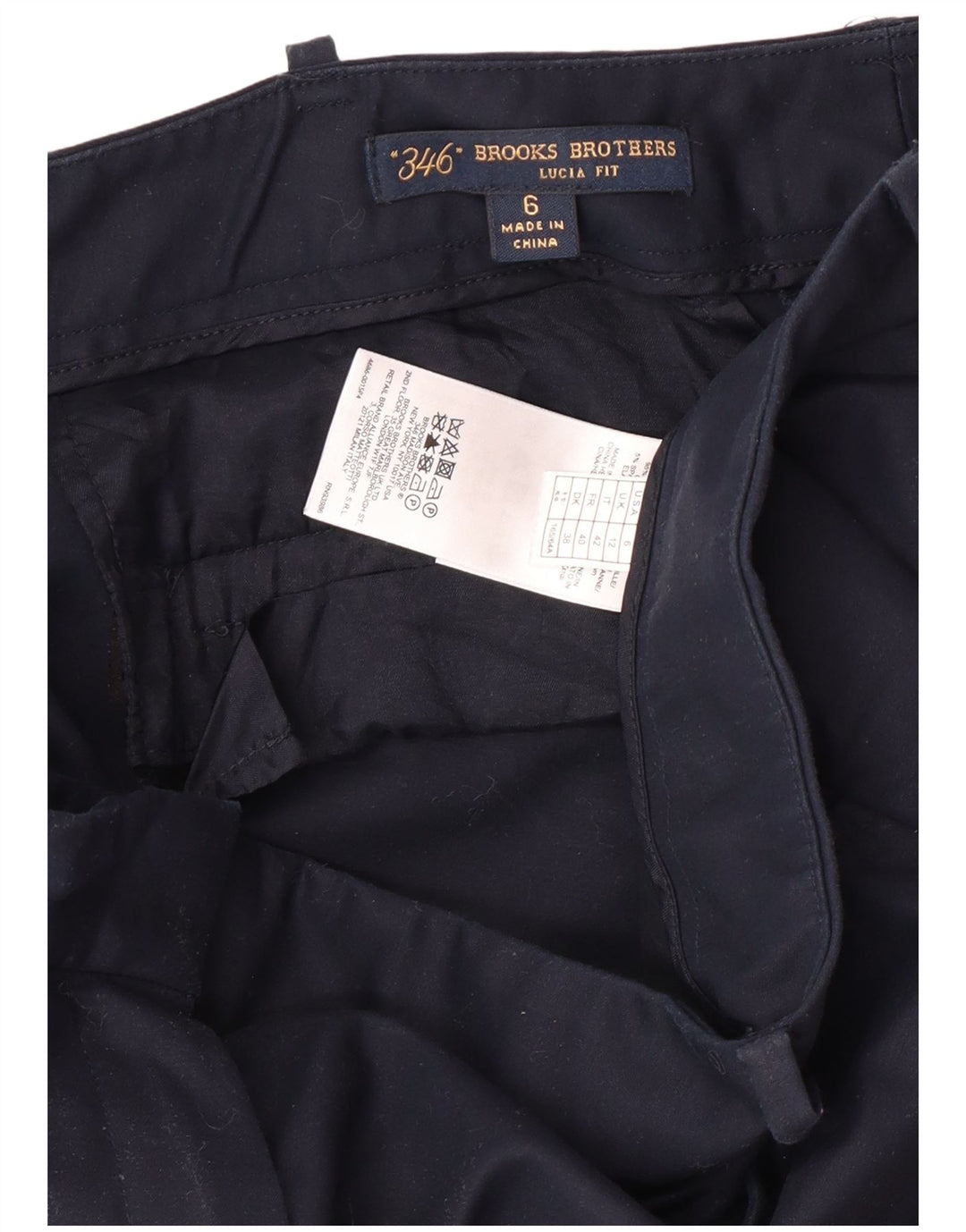 BROOKS BROTHERS Fritidsbukser til kvinder UK 12 Medium W30 L32 Marineblå