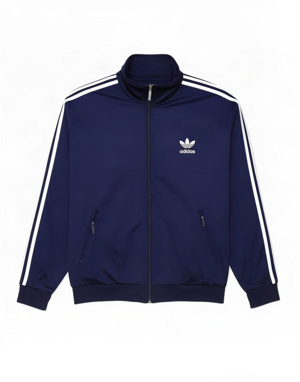 Adidas Træningsdragt til mænd Topjakke UK 38/40 Medium Navy Blue Polyester