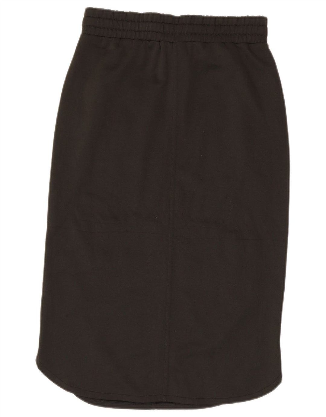 BENETTON Midi-nederdel til kvinder Small W27 Khaki Polyester