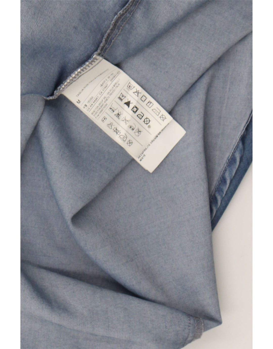 BENETTON Womens Long Sleeve Denim Dress UK 14 Medium Blue Lyocell Vintage Benetton and Second-Hand Benetton from Messina Hembry 