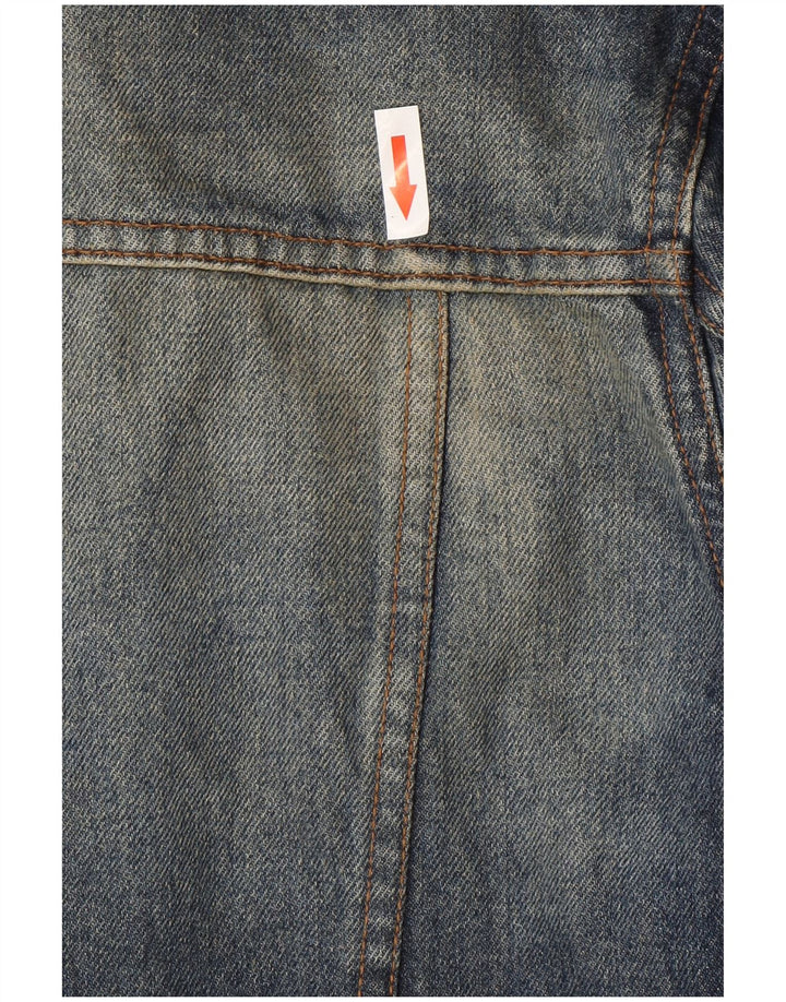 KEEGAN Denimjakke til mænd UK 42 XL Blå Bomuld