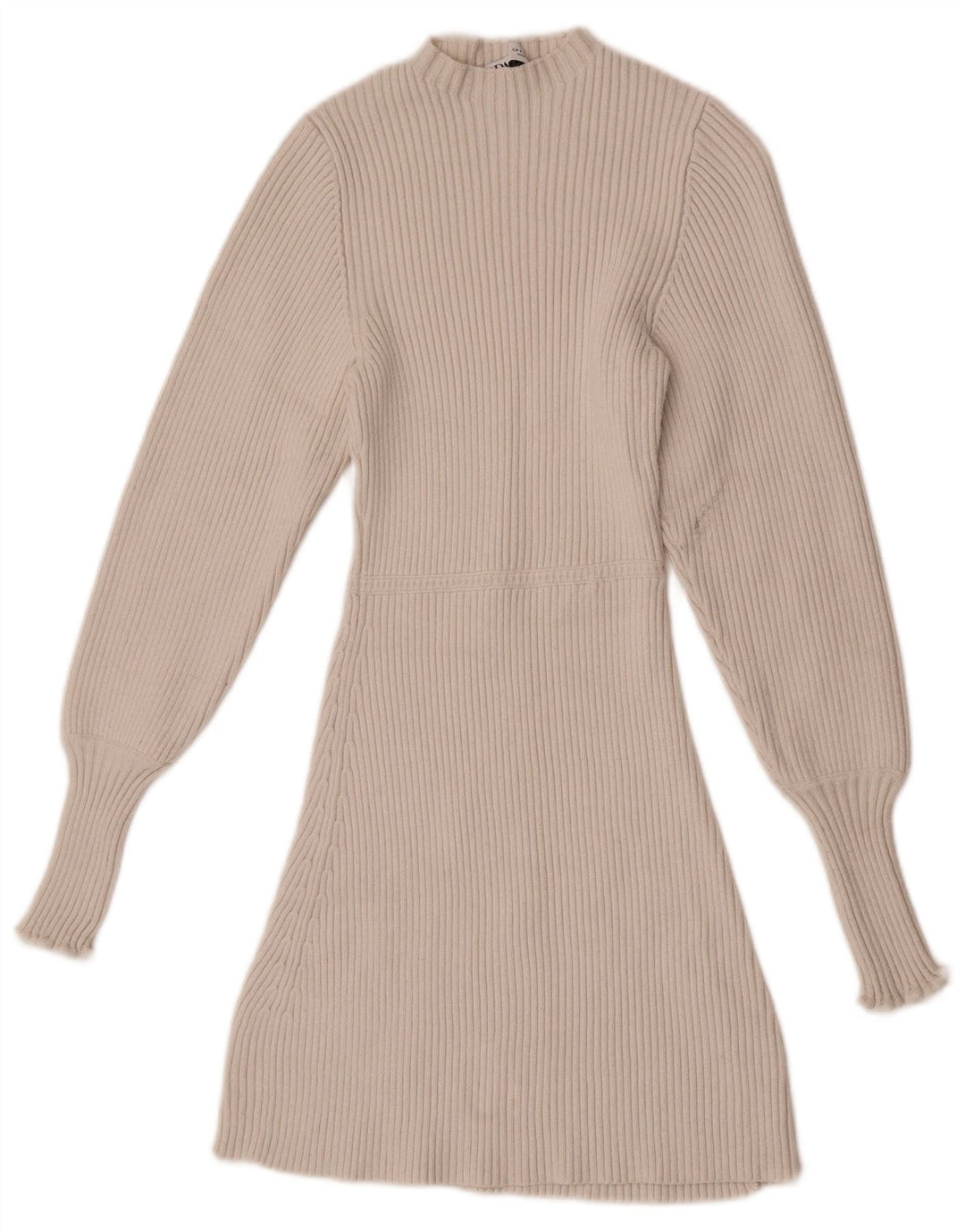 Zara Dame Langærmet Jumper Dress UK 8 Small White