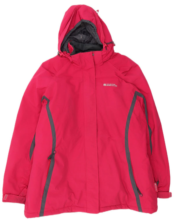 Mountain Warehouse Dame Hætte Oversized Windbreaker Jacket UK 18 XL Pink