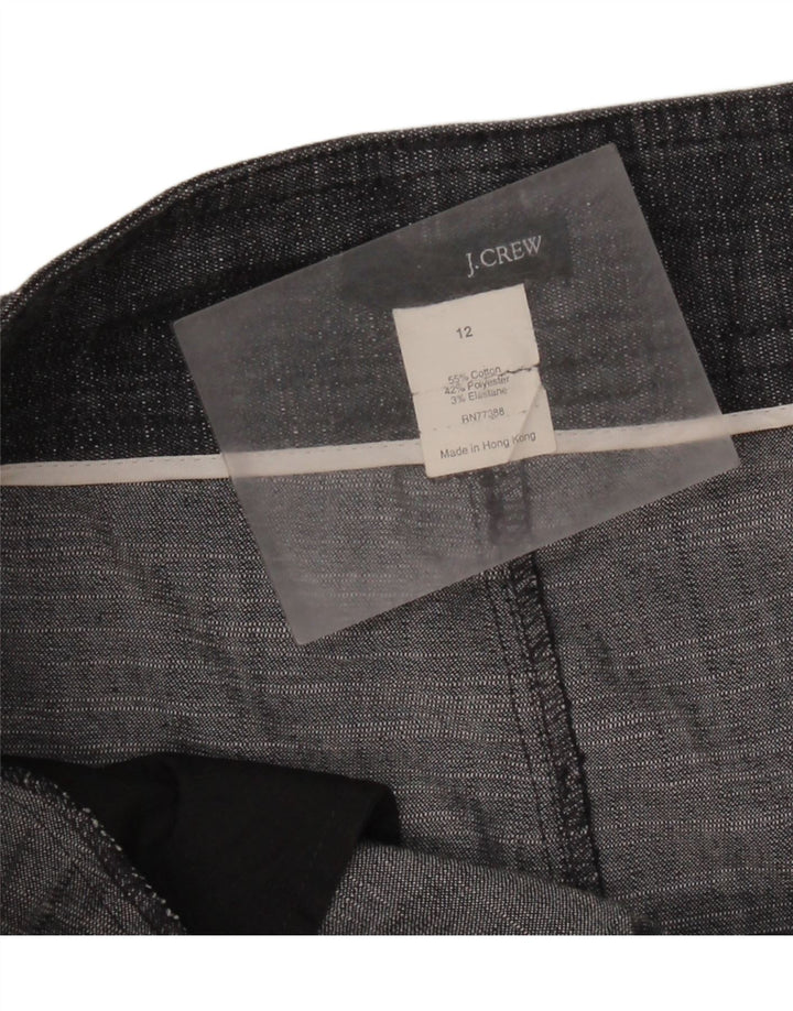 J. CREW Lige nederdel til kvinder US 12 Large W32 Grå Bomuld