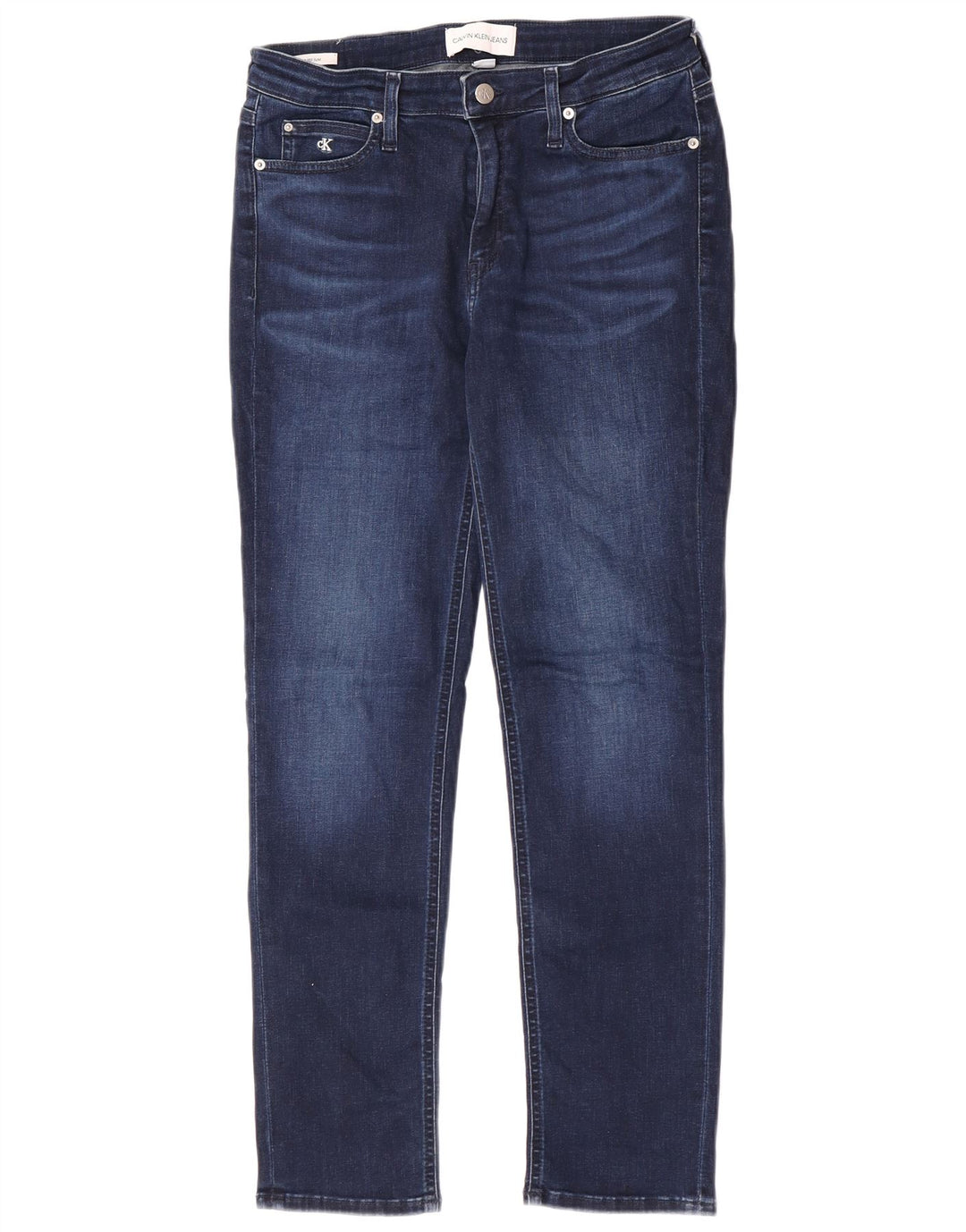 Calvin Klein Dame Slim Jeans W31 L30 Blå Bomuld