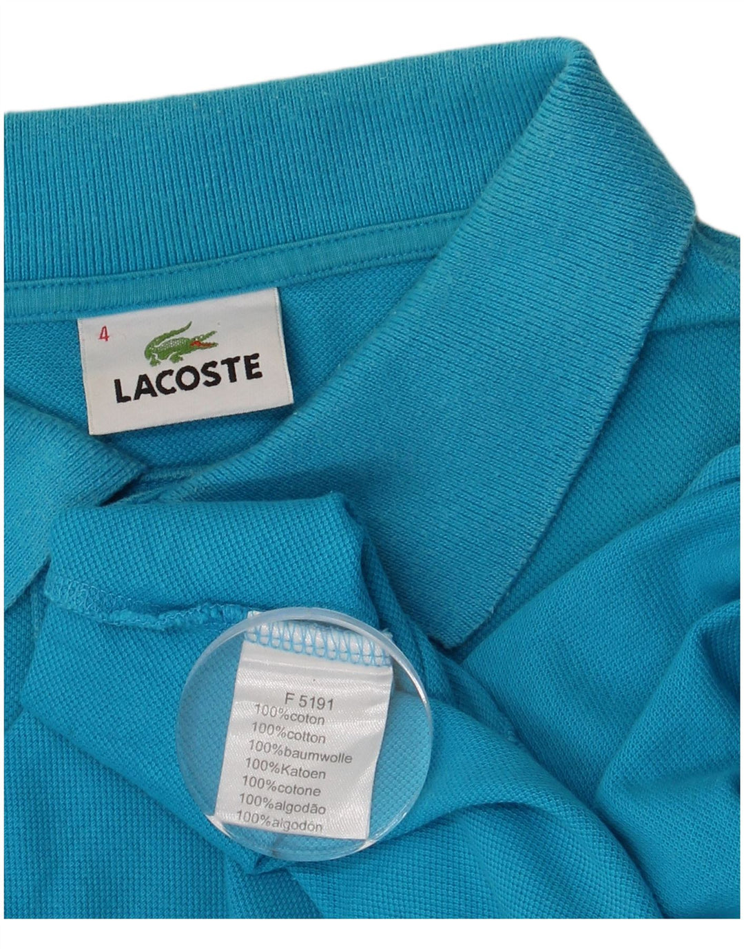 LACOSTE Poloskjorte til mænd str. 4 Medium Blå Bomuld