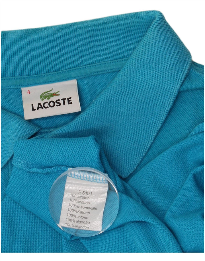 LACOSTE Poloskjorte til mænd str. 4 Medium Blå Bomuld