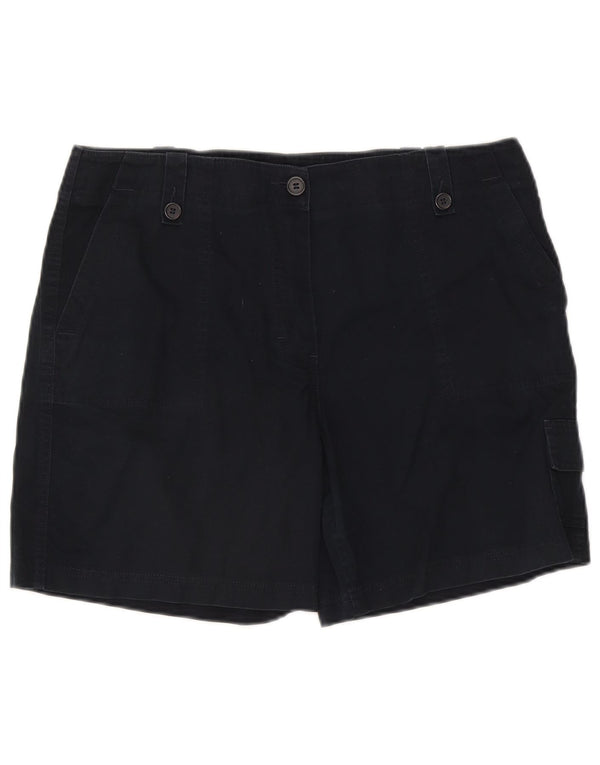 Marks & Spencer Cargo Shorts til kvinder UK 16 Large W34 Navy Blue Cotton