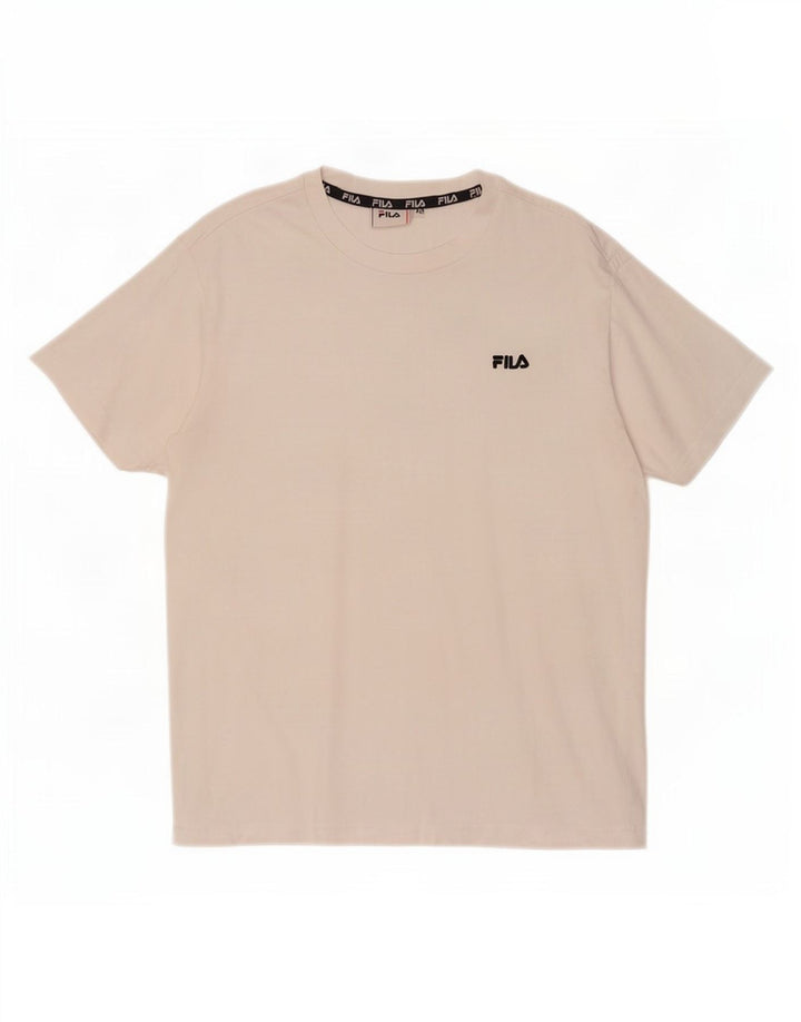 Fila Dame T-Shirt Top UK 6 XS Hvid