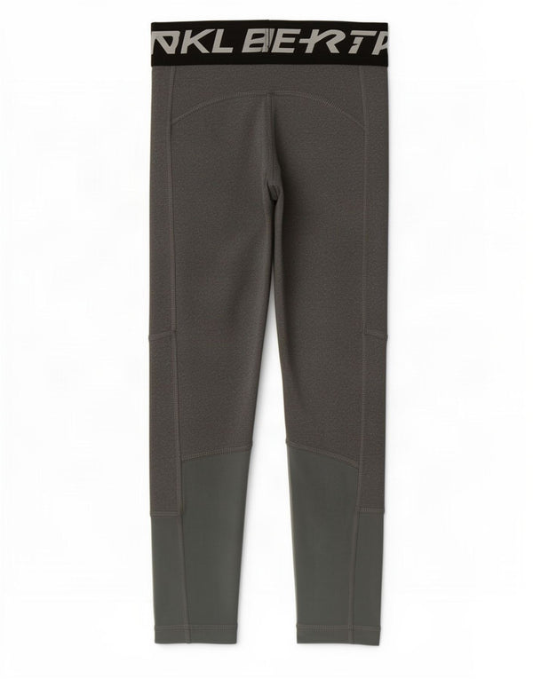 Nike piger Dri Fit grafiske leggings 8-9 år lille grå farveblok
