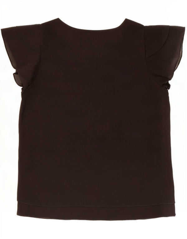 Brugi Dame Bluse Top UK 18 XL Sort