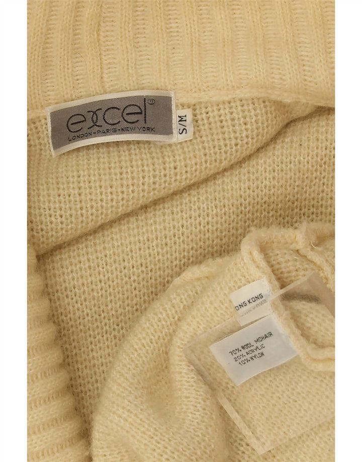 EXCEL Womens Oversized Longline Cardigan Sweater UK 10 Small Off White Vintage Excel and Second-Hand Excel from Messina Hembry 
