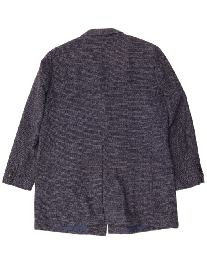 Marks & Spencer Herre Overfrakke UK 44 2XL Navy Blue Polyester
