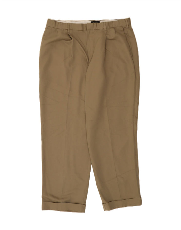 DOCKERS Mens Pegged Chino Trousers W36 L30 Beige Polyester Vintage Dockers and Second-Hand Dockers from Messina Hembry 