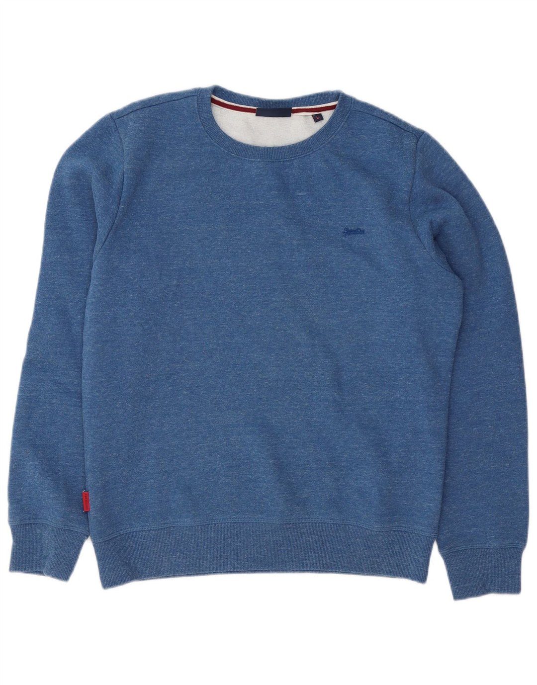 Superdry Sweatshirt-trøje til mænd, stor blåflettet bomuld