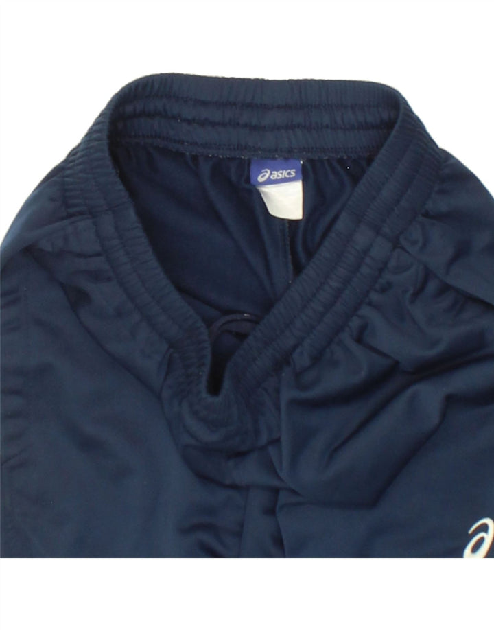 ASICS Womens Tracksuit Trousers UK 14 Medium Navy Blue Polyester Vintage Asics and Second-Hand Asics from Messina Hembry 