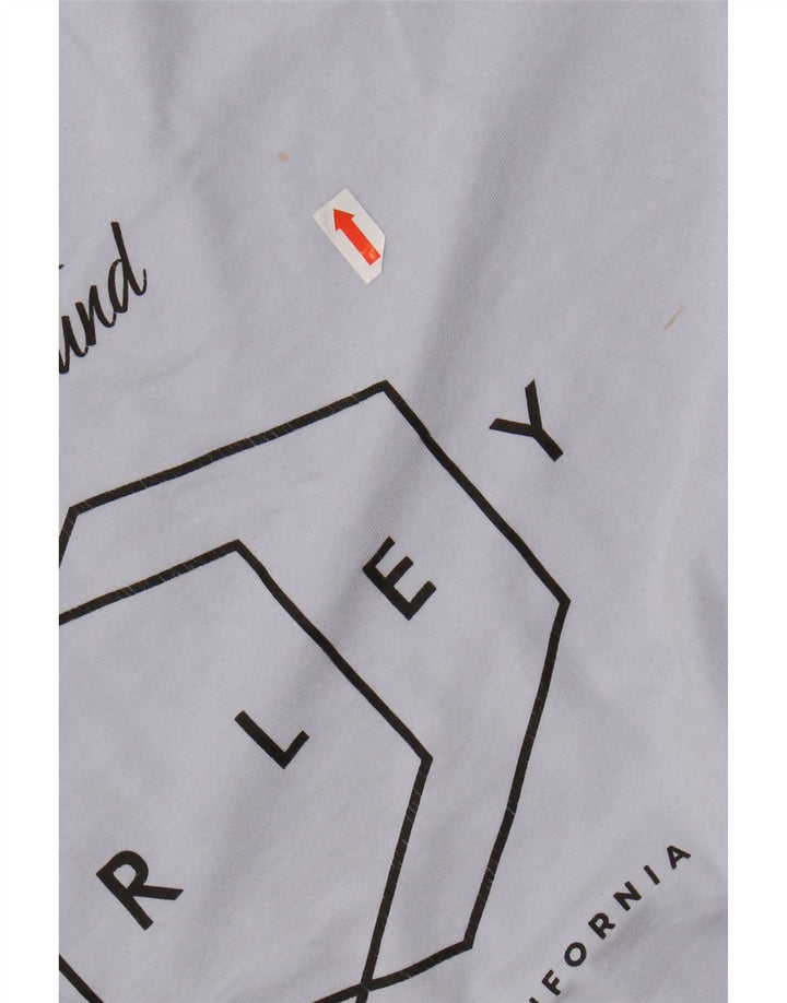 HURLEY Herre grafisk T-shirt Top Medium Blue Bomuld