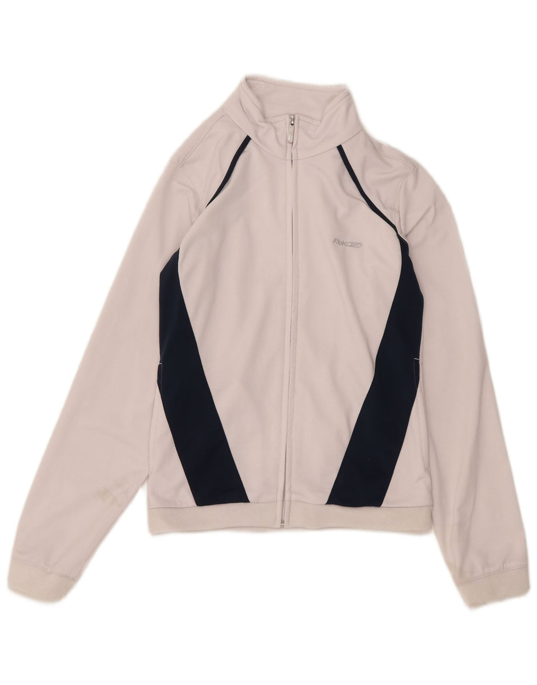 Reebok træningsdragt topjakke til kvinder UK 12 Medium White Colourblock Polyester