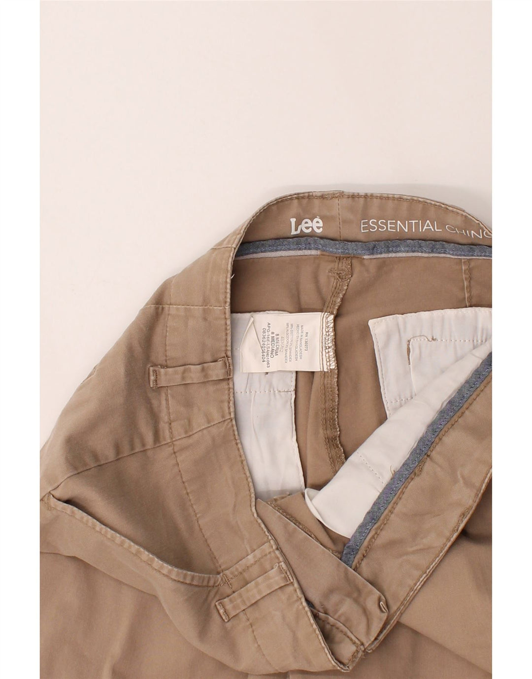 LEE Womens Slim Chino Trousers US 8 Medium W34 L28 Beige Cotton Vintage Lee and Second-Hand Lee from Messina Hembry 