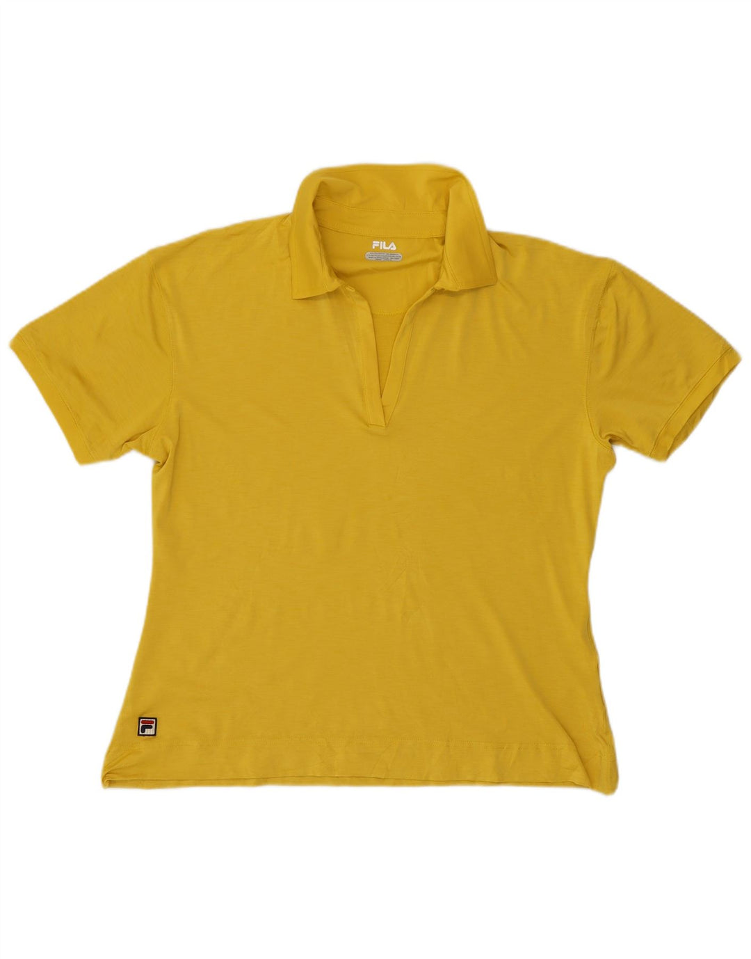 Fila Dame Polo Shirt UK 18 XL Gul Polyester