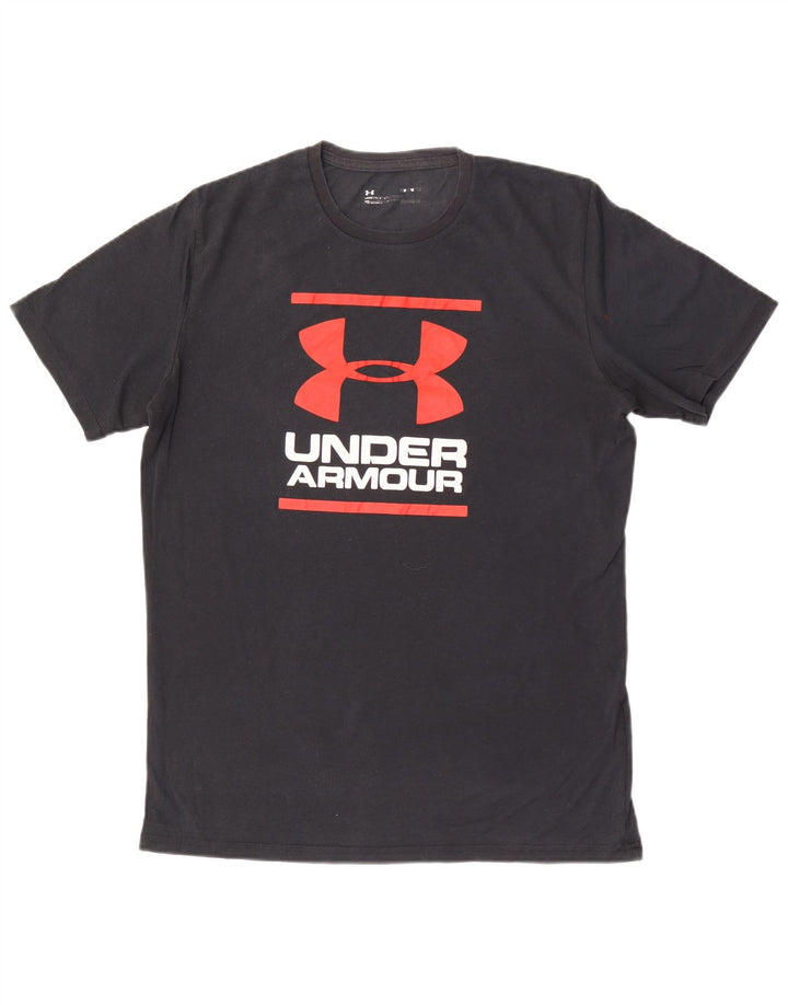 Under Armour Herre grafisk T-shirt Top Medium Sort