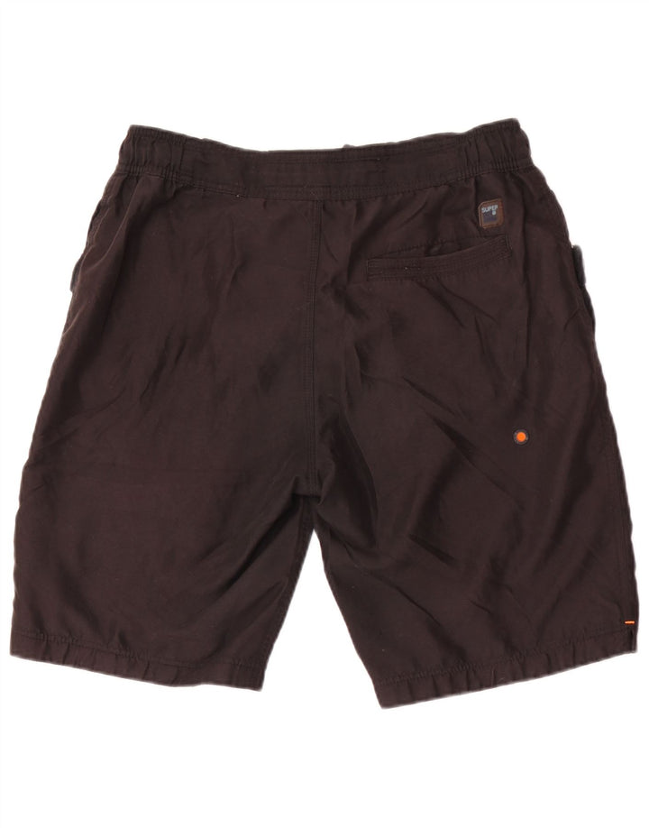 Superdry Grafiske svømmeshorts til mænd, medium sort polyester