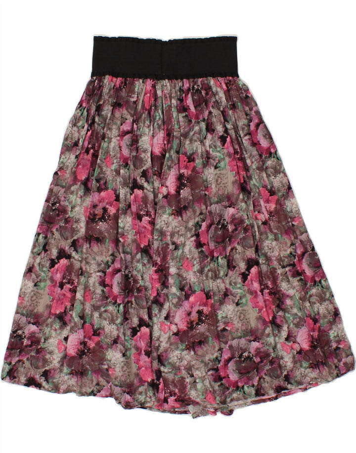 VINTAGE Womens Flared Skirt W28 Medium  Multicoloured Floral Vintage Vintage and Second-Hand Vintage from Messina Hembry 