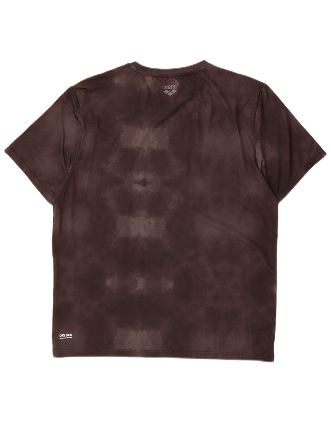 Arena Herre Grafisk T-Shirt Top Stor Grå Tie Dye Polyester