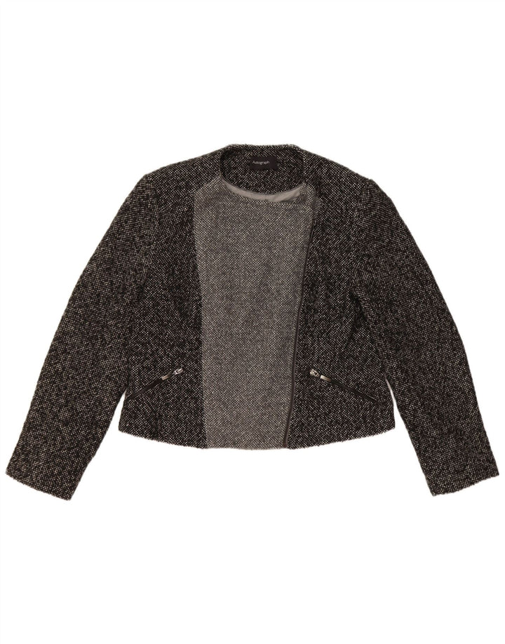 Marks & Spencer Dame Autograph Blazer Jacket UK 16 Large Grey Flecked