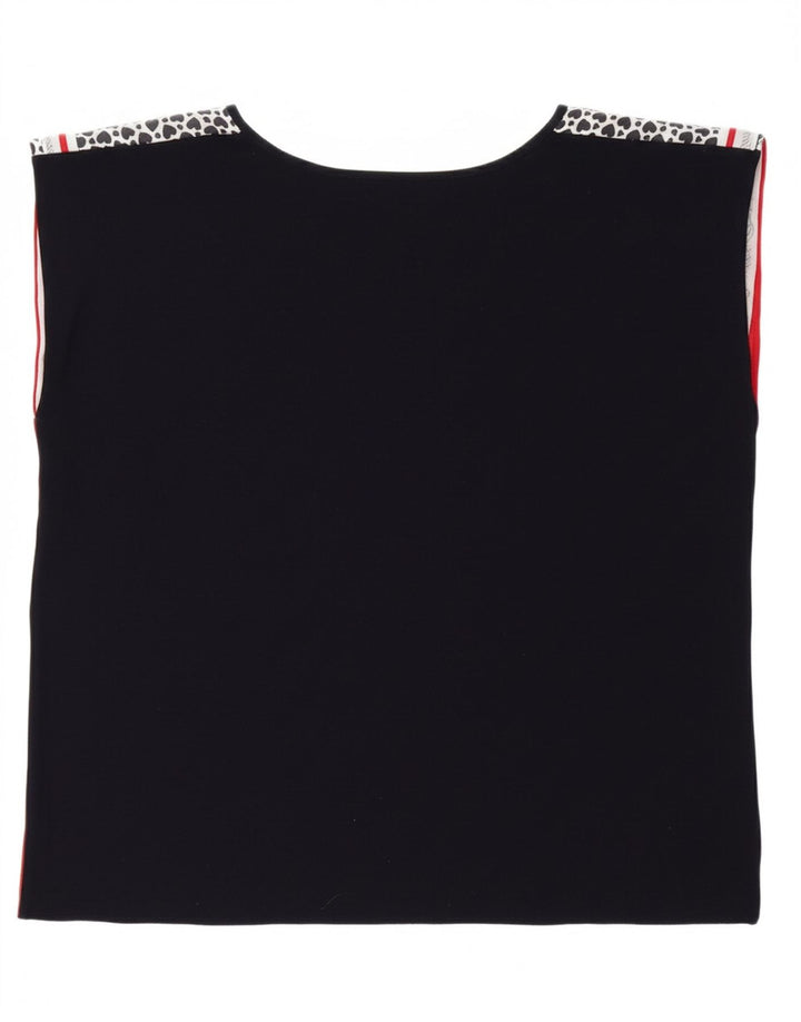 ARMANI JUNIOR Girls Abstract Pattern Blouse Top 9-10 Years Black Vintage Armani Junior and Second-Hand Armani Junior from Messina Hembry 