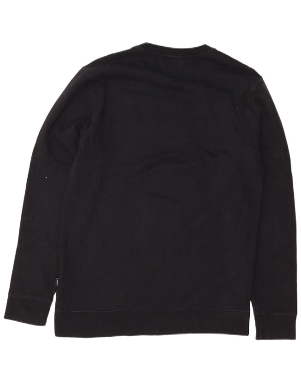 Vans Herre Grafisk Sweatshirt Jumper Medium Sort Bomuld