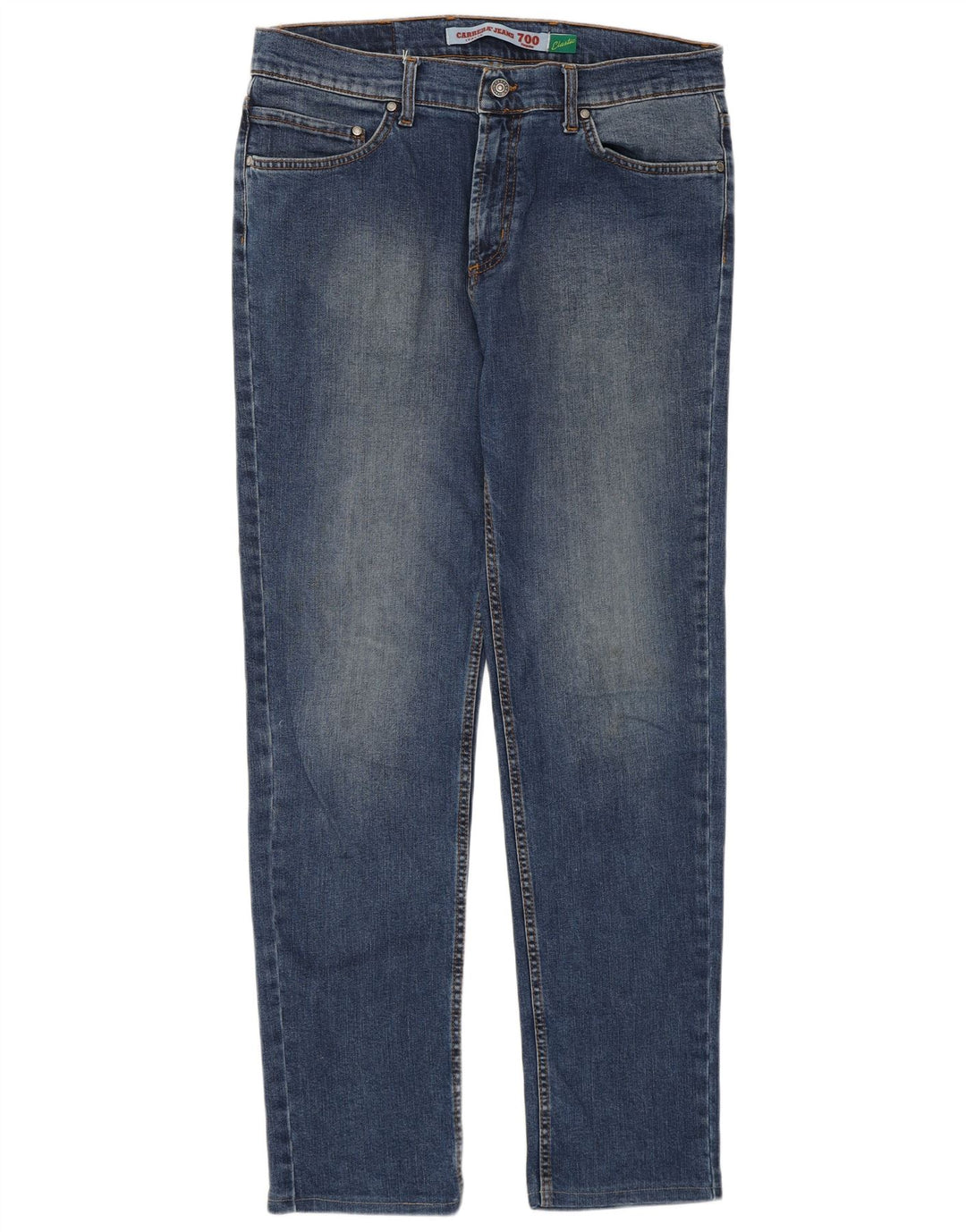 Carrera Womens 700 Regular Straight Jeans W34 L32 Blå Bomuld
