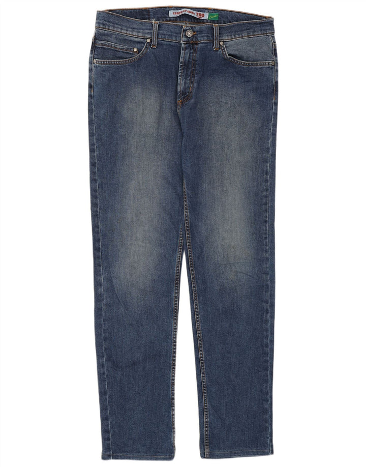 Carrera Womens 700 Regular Straight Jeans W34 L32 Blå Bomuld