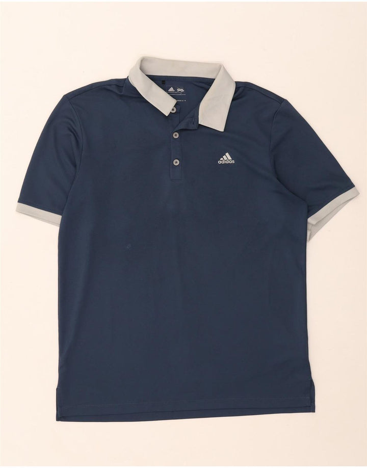 ADIDAS Rugby poloshirt til mænd Medium marineblå polyester