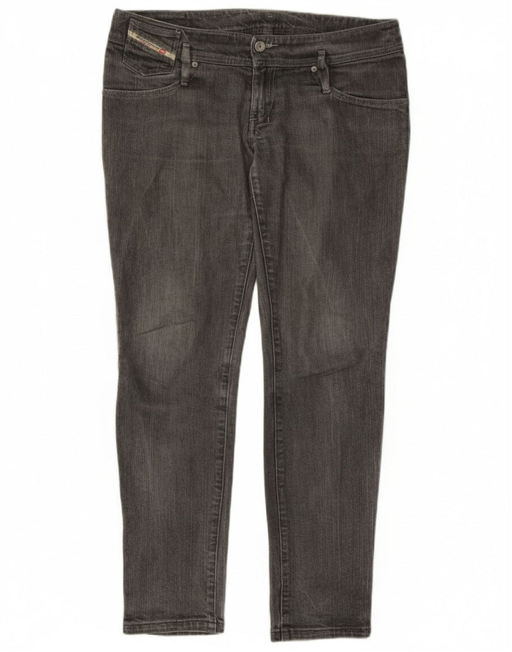 Diesel Dame Skinny Jeans W32 L30 Grå Bomuld