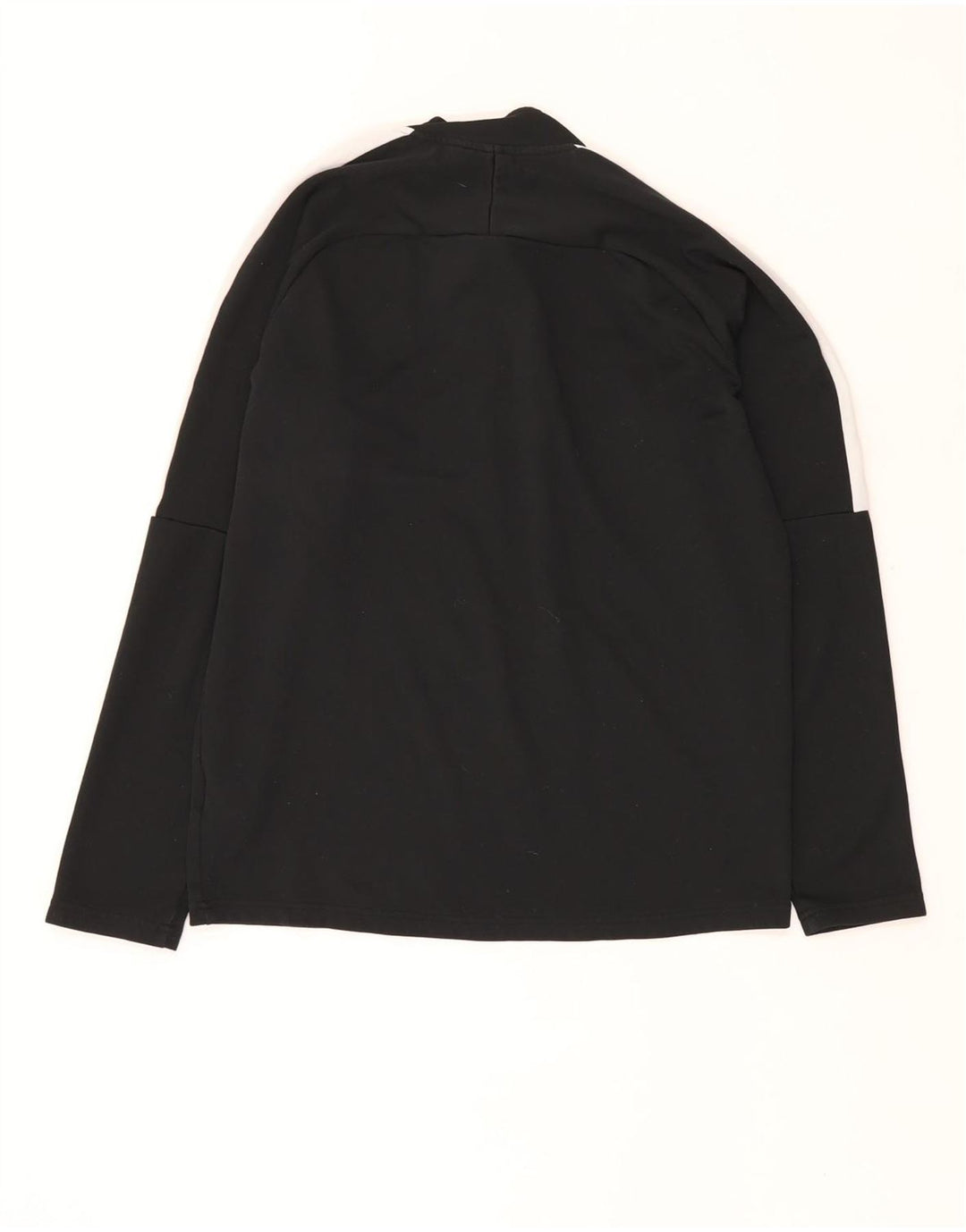 NIKE Herre Dri Fit Pullover med lynlås-hals Træningsdragt Top Lille sort farveblok