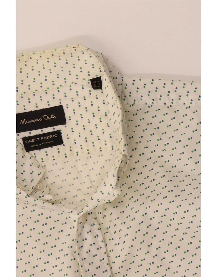 Massimo Dutti Herreskjorte Lille Hvid Plettet