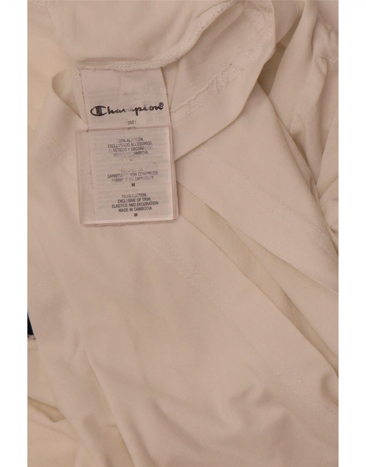 CHAMPION Herre grafisk T-shirt Top Medium Hvid Bomuld