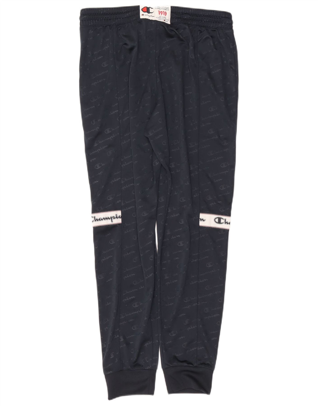 Champion Herre grafisk træningsdragt Bukser Joggers Large Navy Blue Polyester