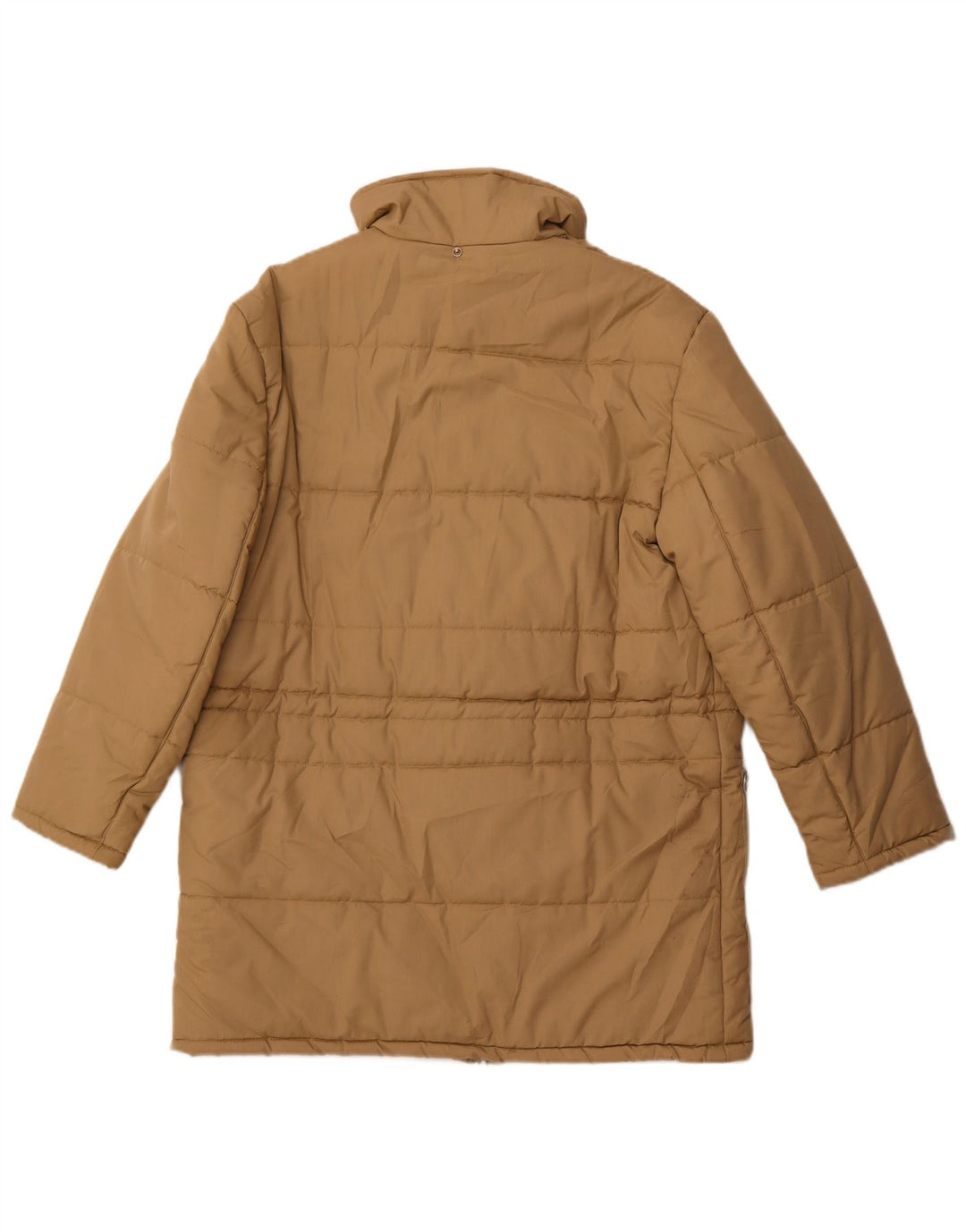 Vintage polstret herrefrakke UK 36 Small Beige Polyester