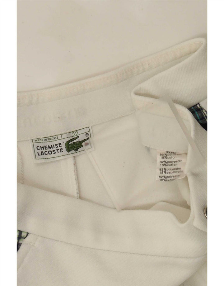 Lacoste Herre Chino Shorts Størrelse 38 Small W28 White Check Polyester