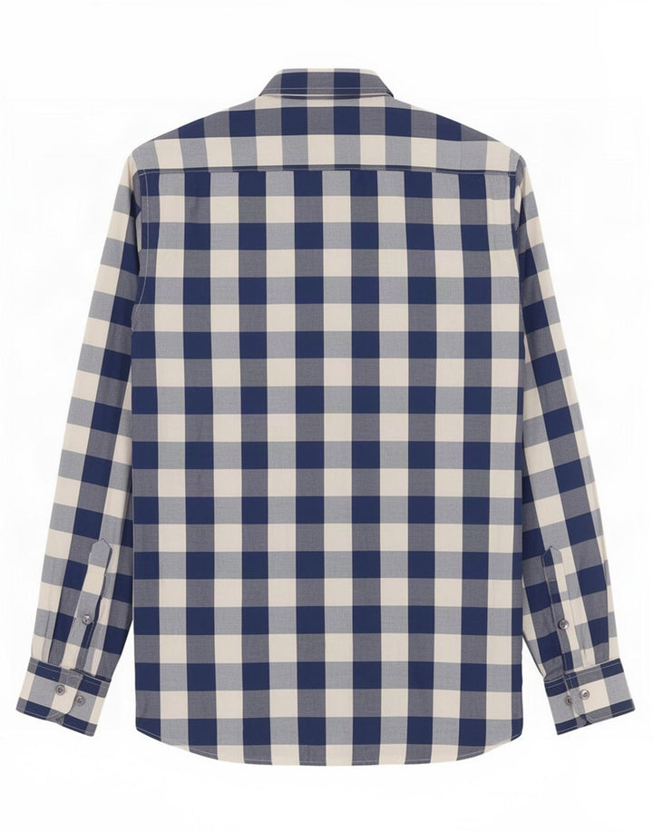 Gant Slim skjorte til mænd, lille blå Gingham bomuld