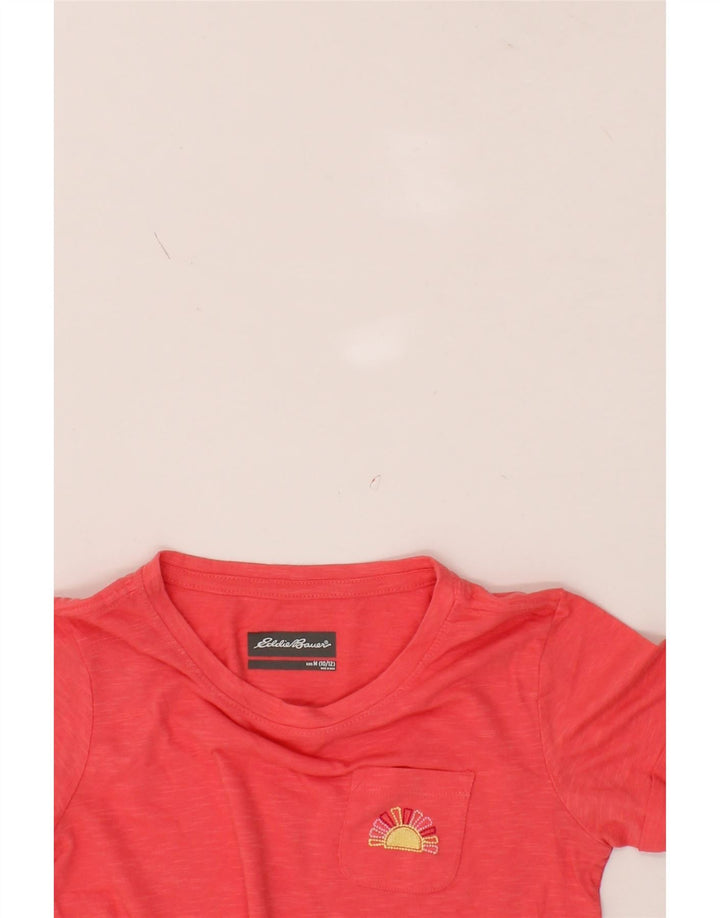 EDDIE BAUER Girls T-Shirt Top 10-11 Years Medium Red Cotton Vintage Eddie Bauer and Second-Hand Eddie Bauer from Messina Hembry 
