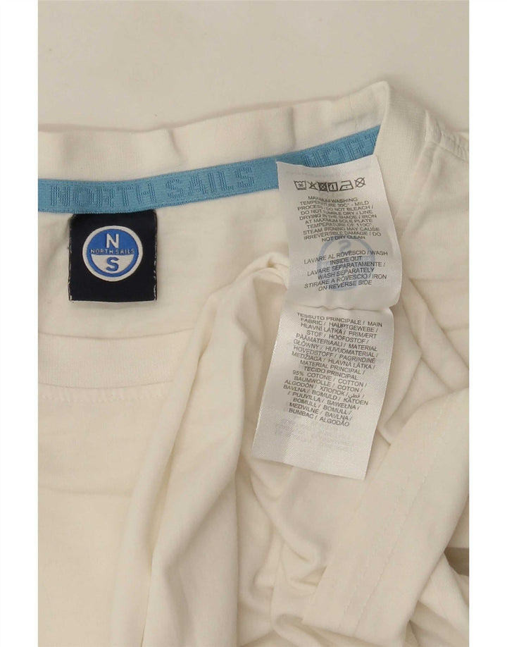 North Sails Herre T-Shirt Top Stor Hvid Bomuld