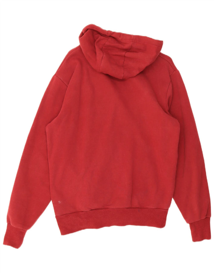 Ellesse Herre Grafisk Hoodie Jumper Medium Rød Bomuld