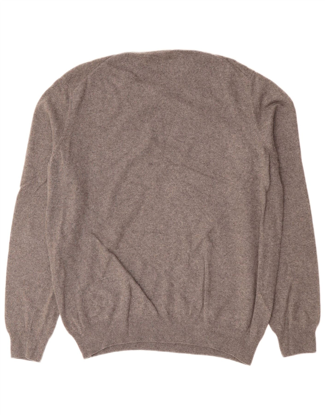 Trussardi Herre sweater med rund hals XL grå uld