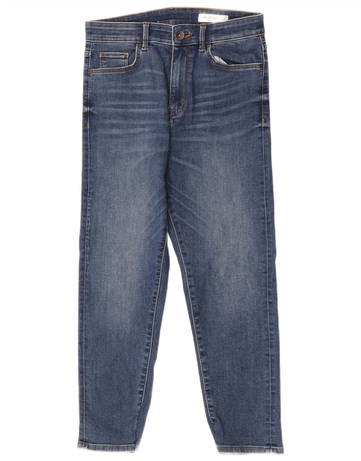 Marks & Spencer Dame Cigarette Crop Slim Jeans UK 10 Small W28 L24 Blue
