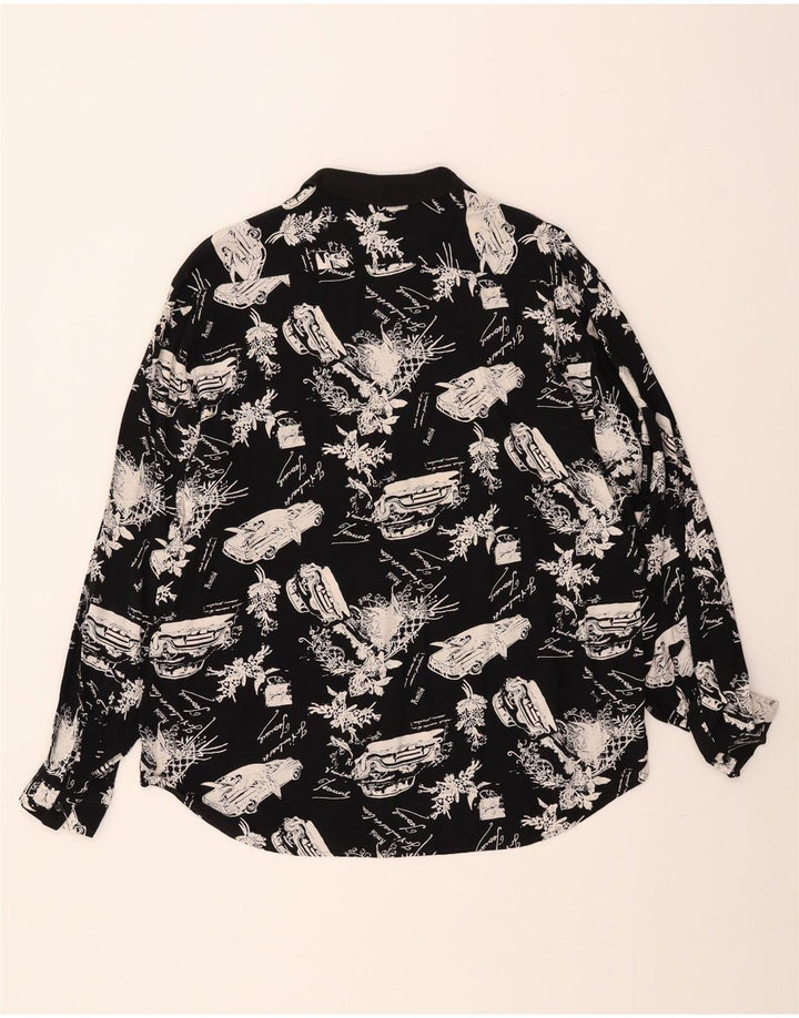 VINTAGE Herre grafisk trøje Medium Sort