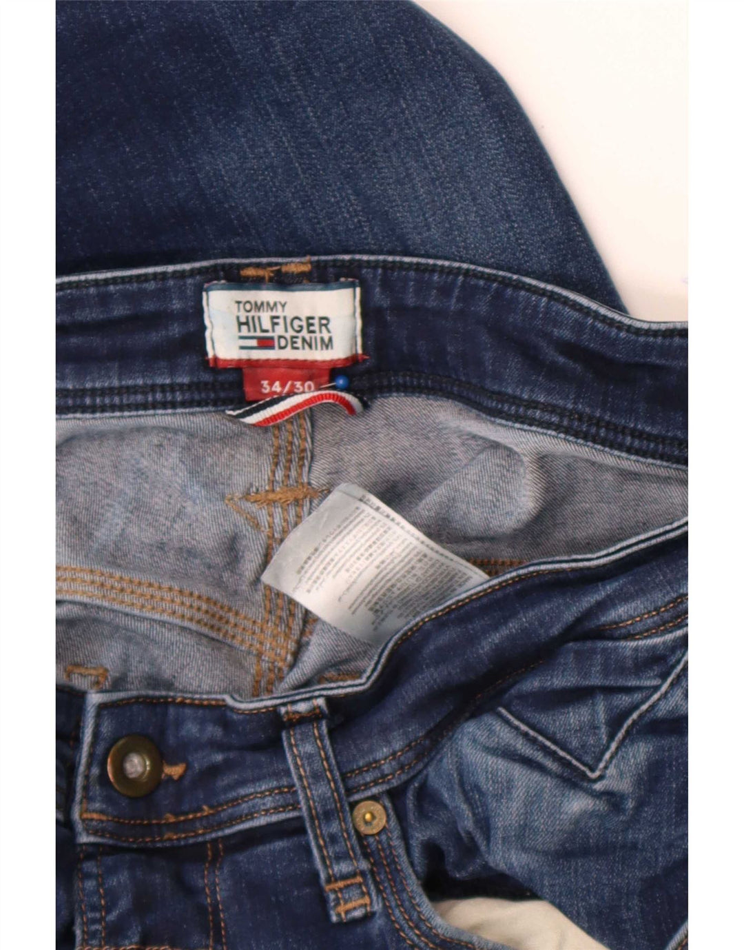 Tommy Hilfiger Herre Ryan Bootcut Jeans W34 L30 Blå Bomuld