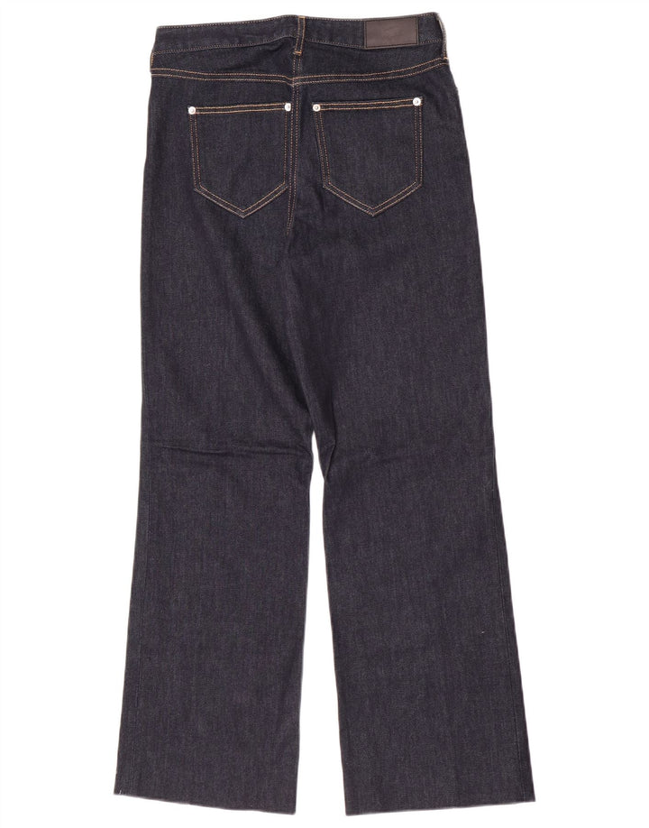 Lacoste Dame Bootcut Jeans Størrelse 36 Small W28 L29 Marineblå Bomuld